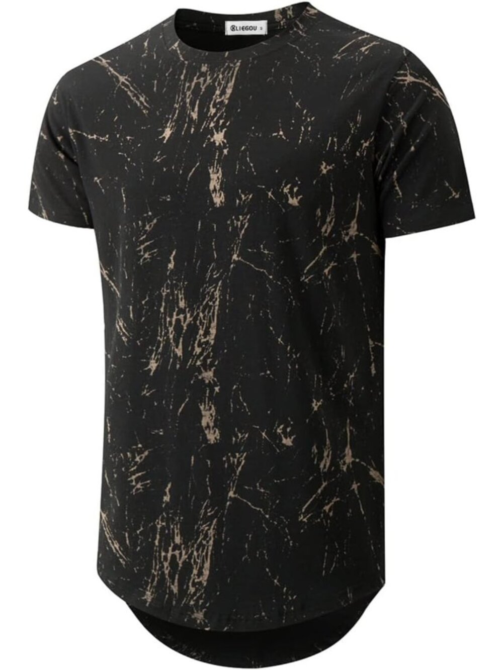 Stylish Men's Longline Printed T-Shirt - Soft Stretch Cotton, Casual Fashion Top